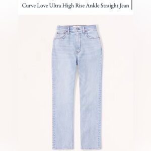 Abercrombie and fitch ankle straight jeans